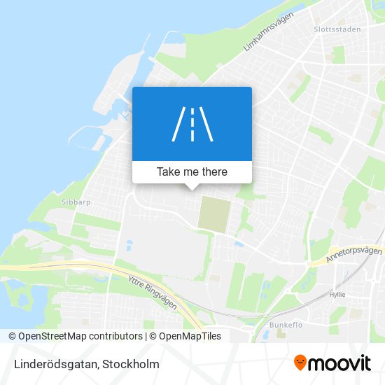 Linderödsgatan map