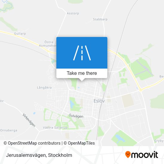 Jerusalemsvägen map