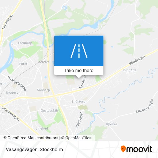 Vasängsvägen map