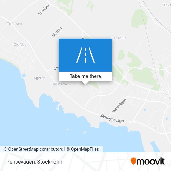 Pensévägen map