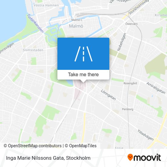 Inga Marie Nilssons Gata map