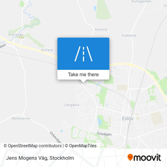 Jens Mogens Väg map