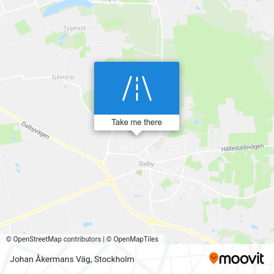 Johan Åkermans Väg map
