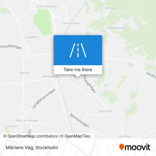 Mårtens Väg map