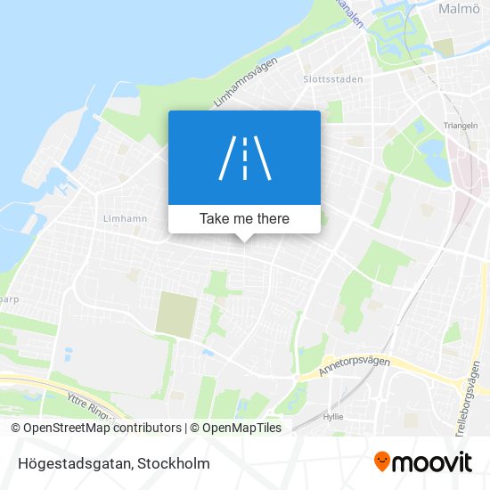 Högestadsgatan map