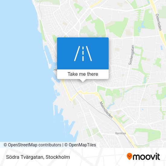 Södra Tvärgatan map