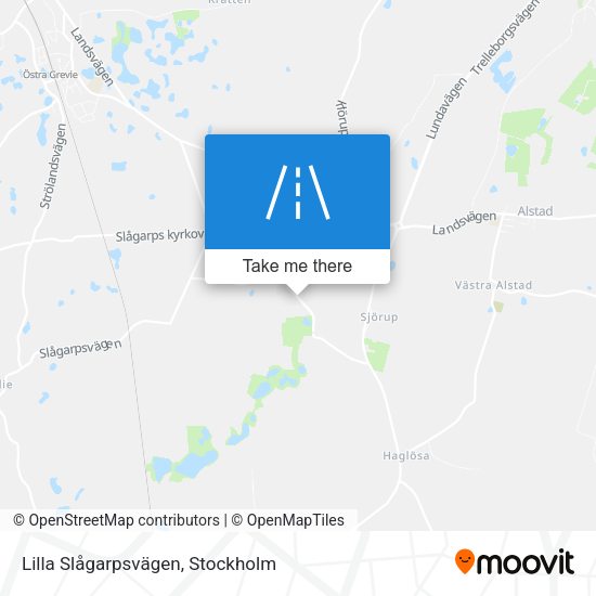 Lilla Slågarpsvägen map