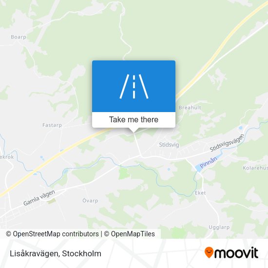Lisåkravägen map