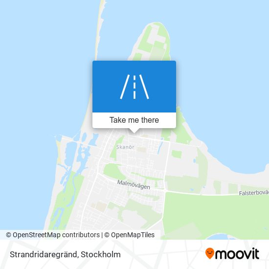 Strandridaregränd map