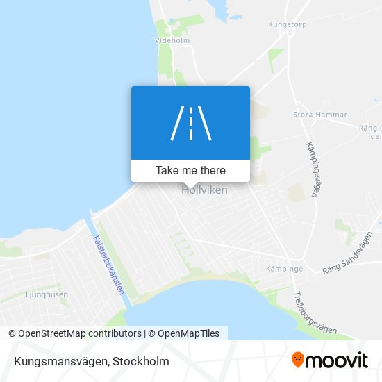 Kungsmansvägen map