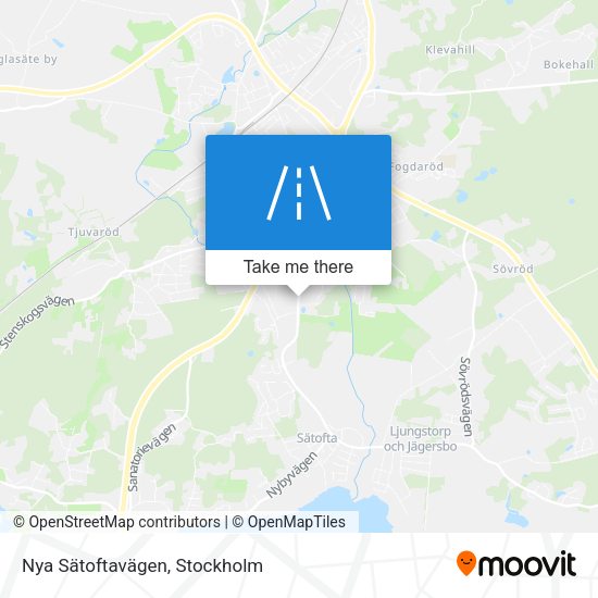 Nya Sätoftavägen map