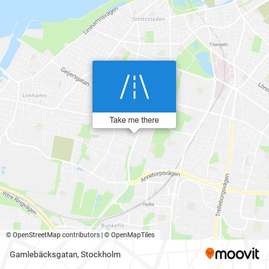 Gamlebäcksgatan map