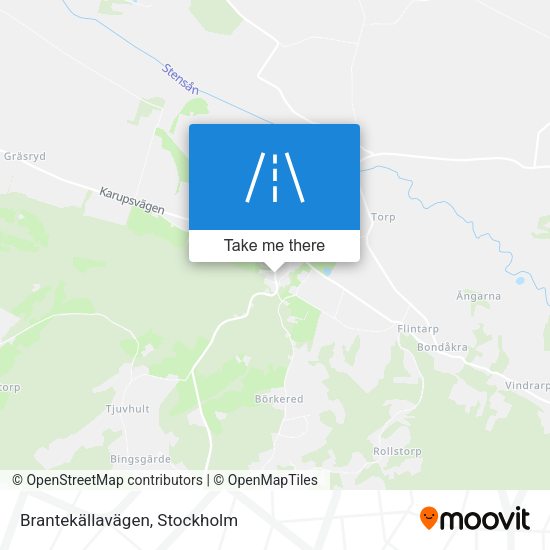 Brantekällavägen map