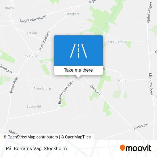 Pål Borrares Väg map