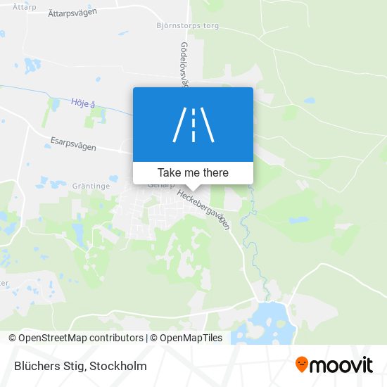 Blüchers Stig map