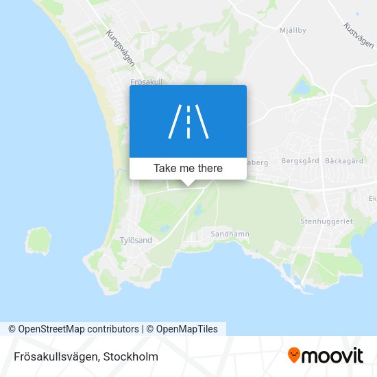Frösakullsvägen map