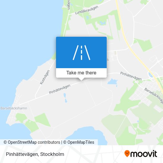 Pinhättevägen map