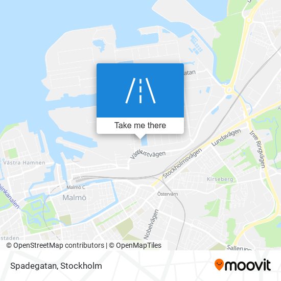 Spadegatan map