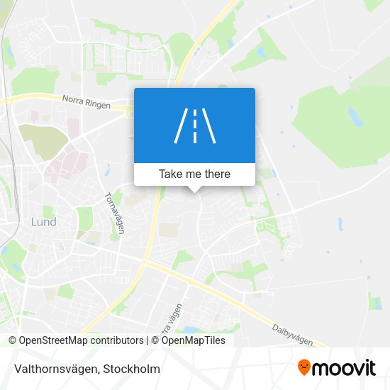 Valthornsvägen map