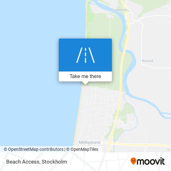 Beach Access map