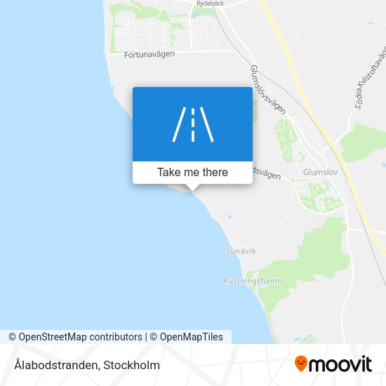 Ålabodstranden map