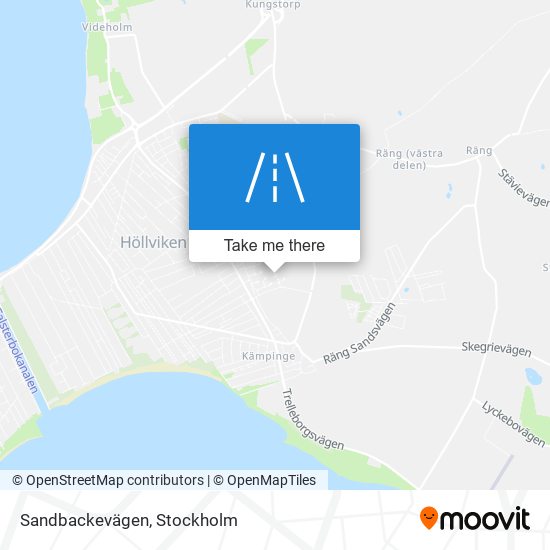 Sandbackevägen map