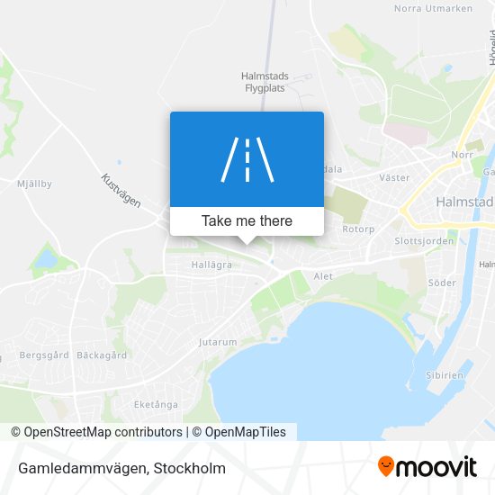 Gamledammvägen map