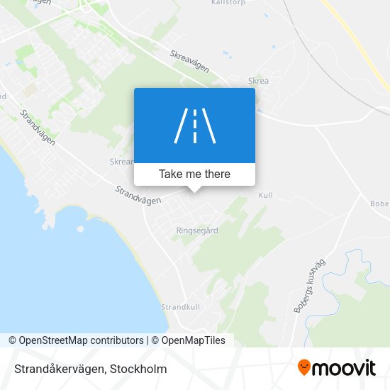 Strandåkervägen map