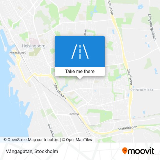 Vångagatan map