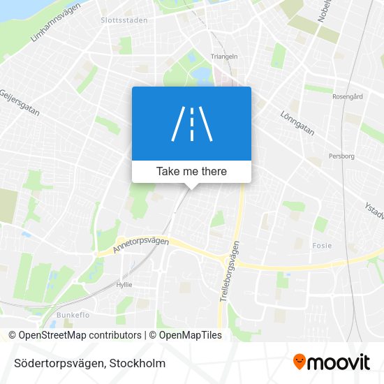 Södertorpsvägen map