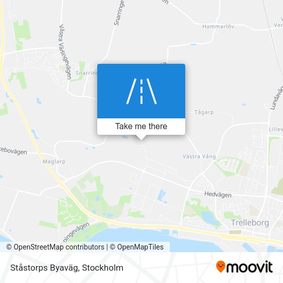Ståstorps Byaväg map