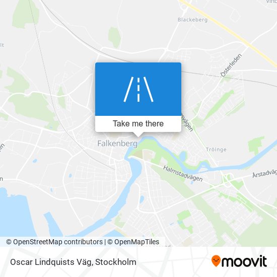 Oscar Lindquists Väg map