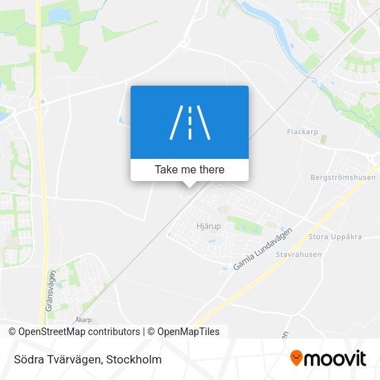 Södra Tvärvägen map