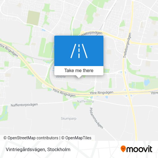 Vintriegårdsvägen map