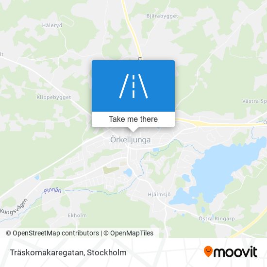 Träskomakaregatan map