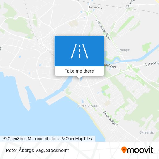 Peter Åbergs Väg map