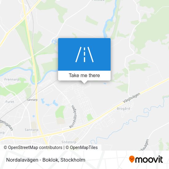 Nordalavägen - Boklok map