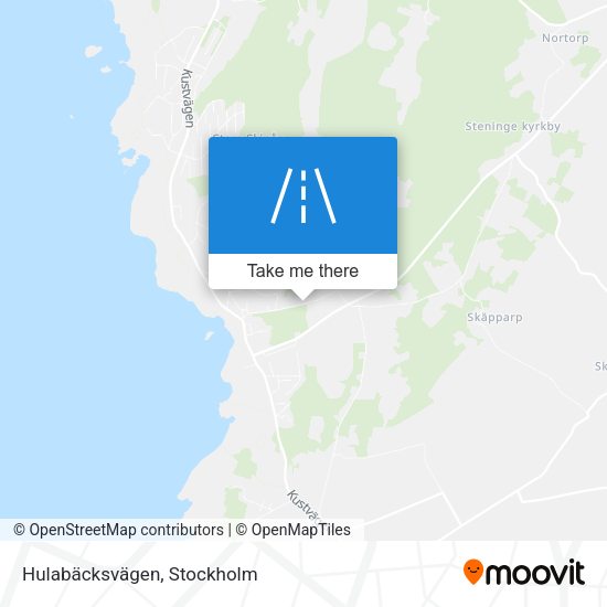 Hulabäcksvägen map