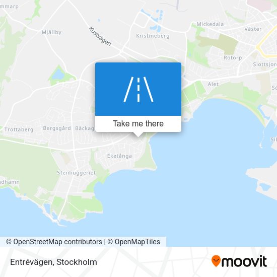 Entrévägen map