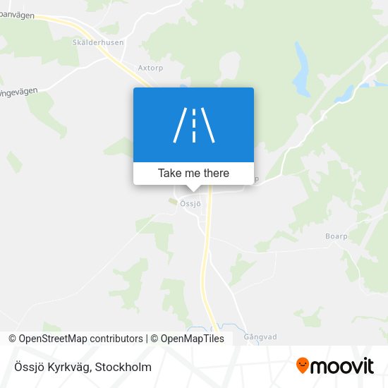 Össjö Kyrkväg map