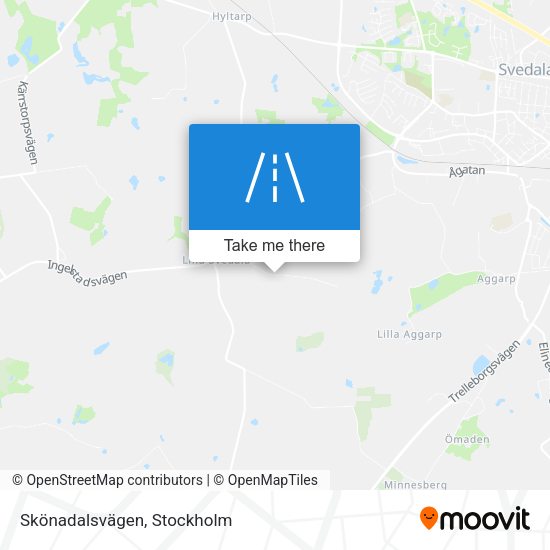 Skönadalsvägen map