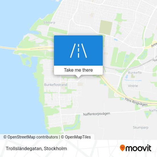 Trollsländegatan map