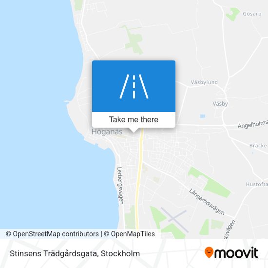 Stinsens Trädgårdsgata map