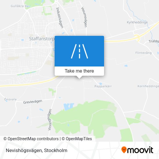 Nevishögsvägen map