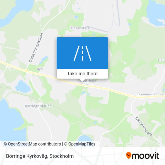 Börringe Kyrkoväg map