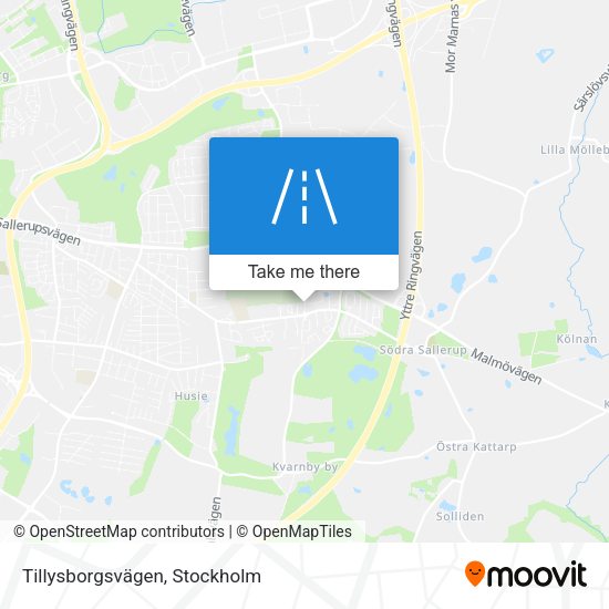Tillysborgsvägen map