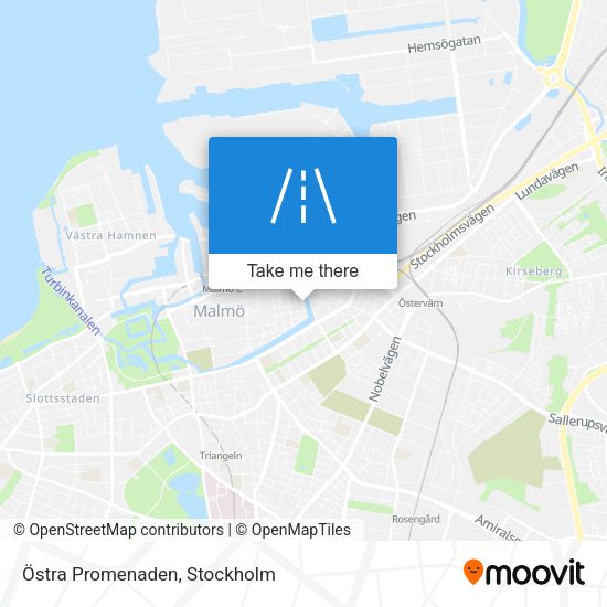 Östra Promenaden map