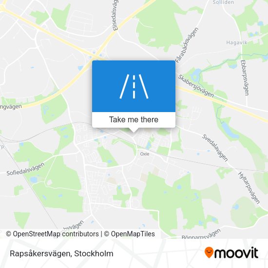 Rapsåkersvägen map