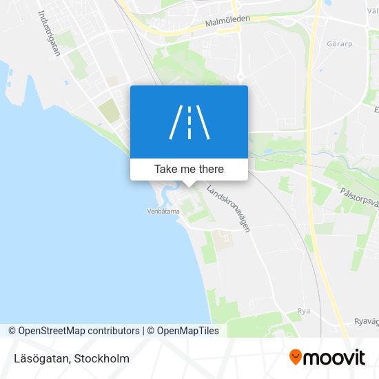Läsögatan map