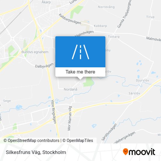 Silkesfruns Väg map